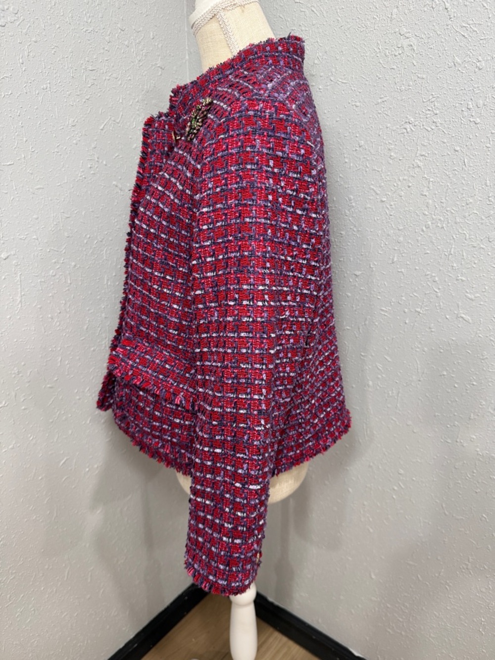 Talbots Tweed Blazer Button-Front Jacket - Picture 4 of 12